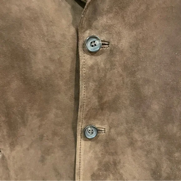 Lauren Ralph Lauren Dark Brown Suede Sport Coat Blazer - Picture 5 of 10